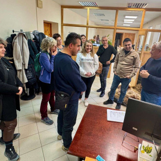 uczestnicy Erasmusa podczas wspólnych zajęć