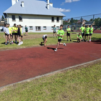 uczeń podczas zawodów