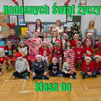 Świąteczne Życzenia od uczniów Szkoły Podstawowej nr 11 z Oddziałami Integracyjnymi im. Adama Mickiewicza w Jarosławiu