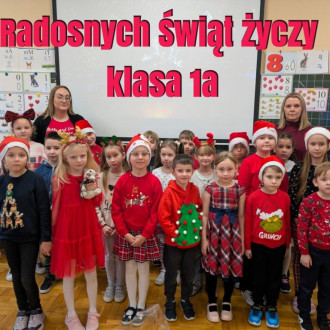 Świąteczne Życzenia od uczniów Szkoły Podstawowej nr 11 z Oddziałami Integracyjnymi im. Adama Mickiewicza w Jarosławiu