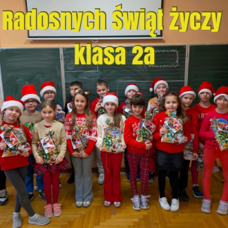 Świąteczne Życzenia od uczniów Szkoły Podstawowej nr 11 z Oddziałami Integracyjnymi im. Adama Mickiewicza w Jarosławiu