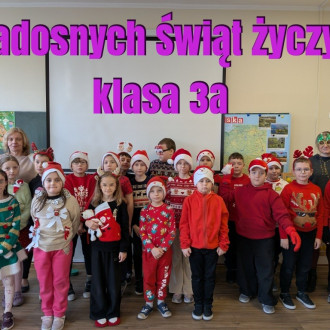 Świąteczne Życzenia od uczniów Szkoły Podstawowej nr 11 z Oddziałami Integracyjnymi im. Adama Mickiewicza w Jarosławiu