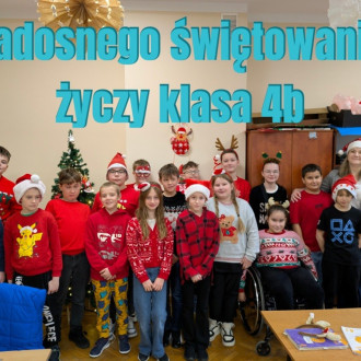 Świąteczne Życzenia od uczniów Szkoły Podstawowej nr 11 z Oddziałami Integracyjnymi im. Adama Mickiewicza w Jarosławiu