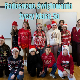 Świąteczne Życzenia od uczniów Szkoły Podstawowej nr 11 z Oddziałami Integracyjnymi im. Adama Mickiewicza w Jarosławiu