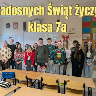 Świąteczne Życzenia od uczniów Szkoły Podstawowej nr 11 z Oddziałami Integracyjnymi im. Adama Mickiewicza w Jarosławiu