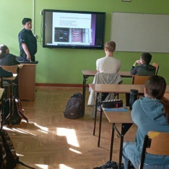 Zajęcia prowadzone przez Policjantkę