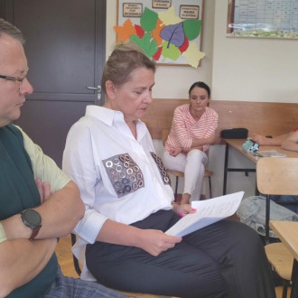 Nauczyciele czytający fragmenty Kordiana Juliusza Słowackiego