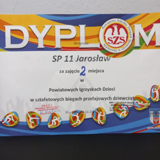 Dyplom dla sp 11